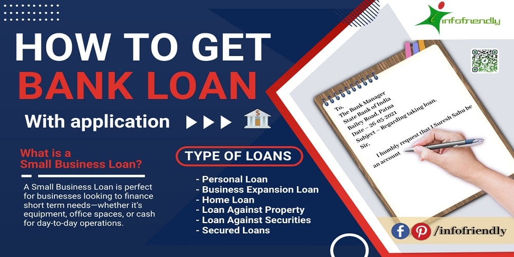 How to write an application in bank loan and information?